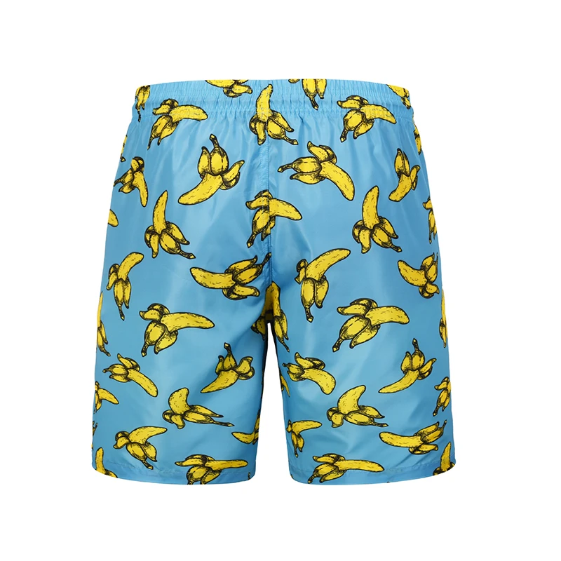 Blog Fashion Men's Beach Shorts with Banana Pattern Printing Swimming Shorts for Men Quick-Dry Swimming Shorts Surfing Shortswear