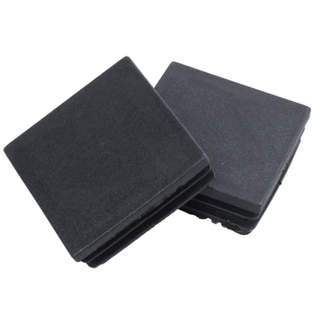 

Plastic Square Pipe End Caps Tubing Insert Plugs 50x50mm 30 Pcs Black