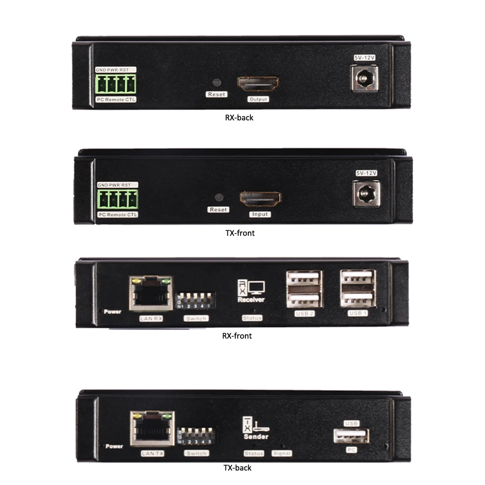 Mirabox 100m 4K Many to Many KVM Extender USB2.0