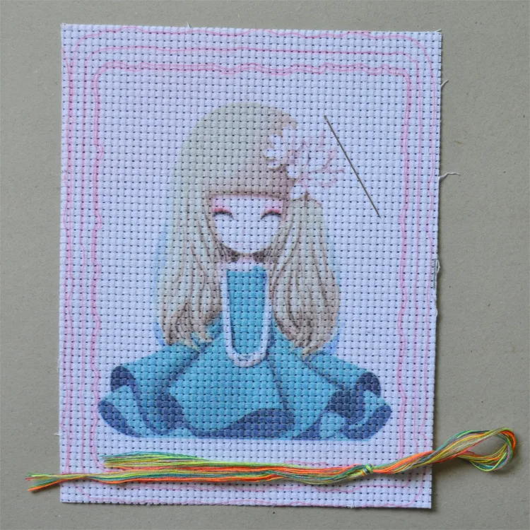 Tip on Art цветок девушка животное вышивка крестиком школа связанные горячие продажи подвесная доска игрушка 12