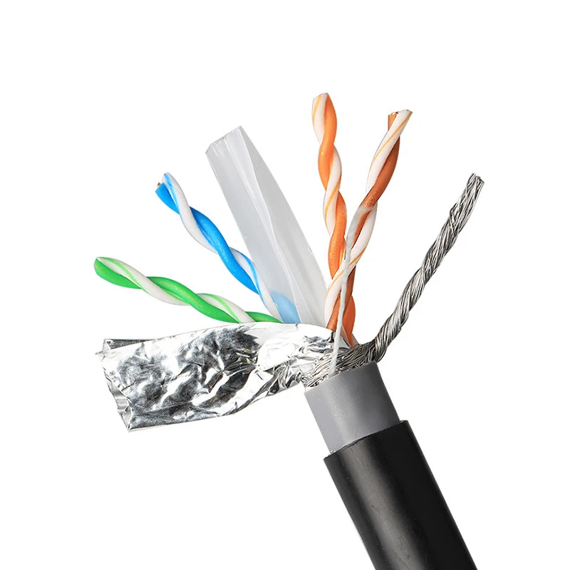 CAT6 Super Category 6 Pure Oxygen-Free Copper SFTP Double-shielded Gigabit Outdoor Waterproof Network Cable