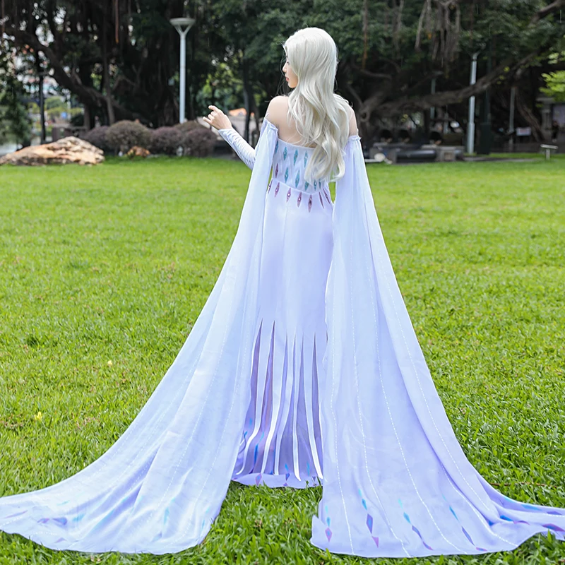 White Dress Frozen Elsa Costume Adults Frozen Dress Snow Queen