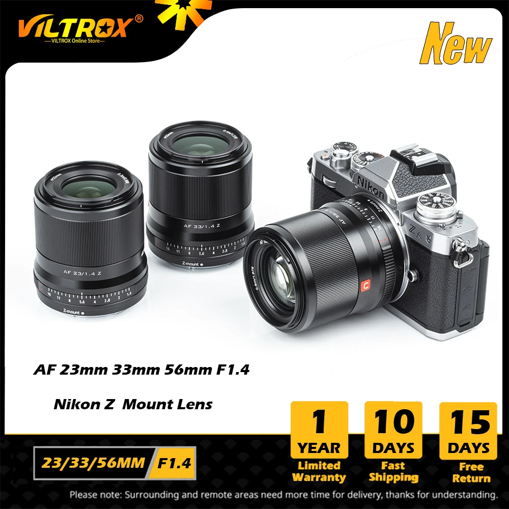 Объектив viltrox 23 мм 33 м 56 F1.4 Z Nikon объектив с автофокусом Большая диафрагма портрет AF