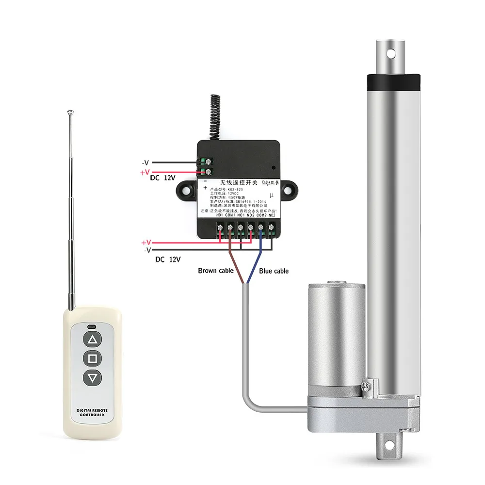 US $70.37 Linear Actuator Kit 24V Electric Linear Actuator with RF Remote Control And Power Supply Linear Actuator Controller 30W 25A