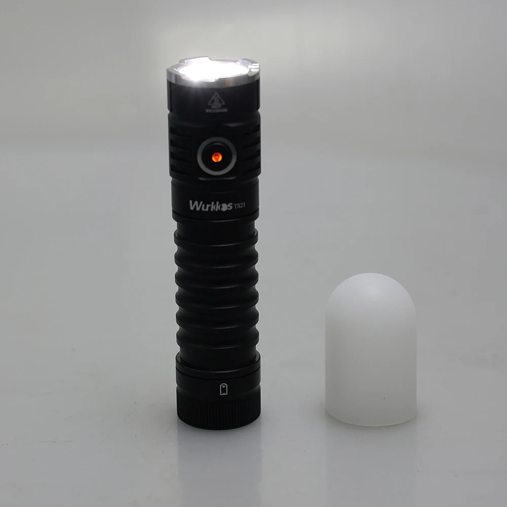 Wurkkos 2PCS White Diffuser for TS21 TS22 Soft Composite Materials Bright Indoor Reading Hiking Tent Lighting with Malleability