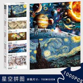 

New 1000 Pieces Wooden Assembling Picture Landscape Puzzles Toys Personalized For Adults Children kids Games Educational