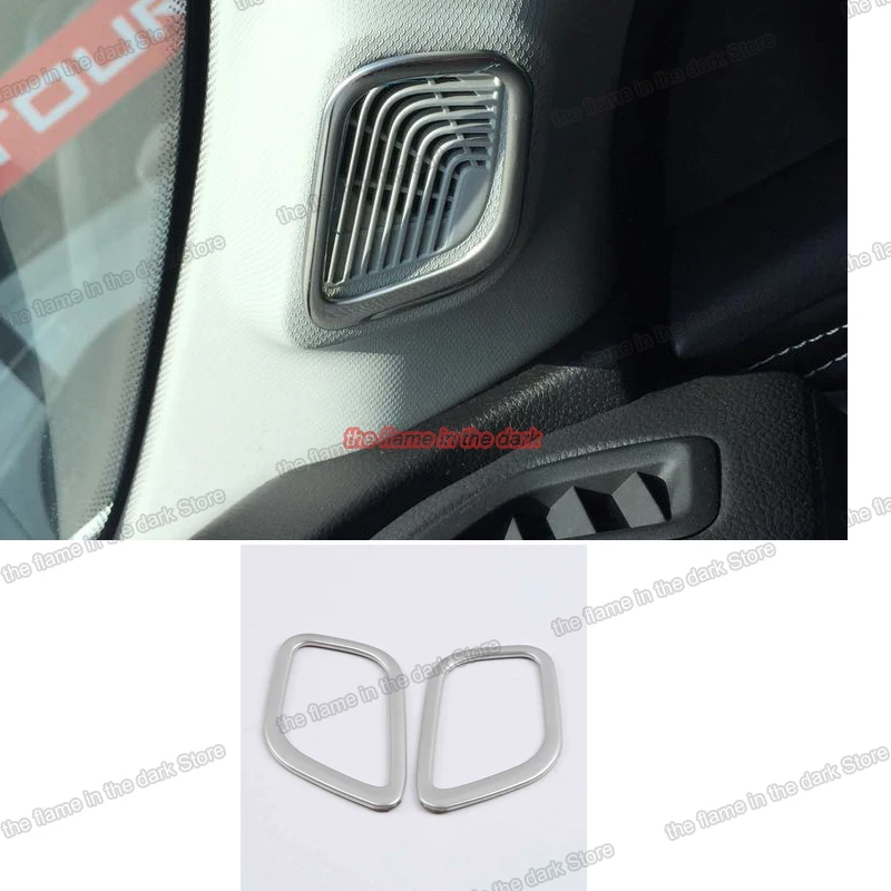 stainless steel car A post front triangle sound audio speaker ring trims for jetour x70 2018 2019 accessories auto styling | Автомобили и