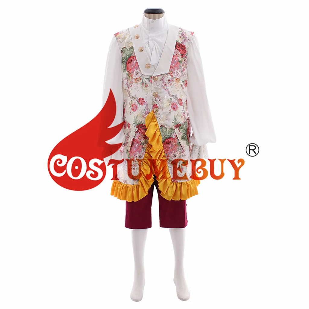 CostumeBuy Викторианский элегантный британский мужской карнавальный костюм Взрослый маскарадный костюм рококо Мари маскарадный костюм L920