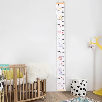 

Home Wall Hanging Kids Height Measure Ruler Wall Sticker For Children Room Decoration Roll Up Nordic Style Baby Growth Chart