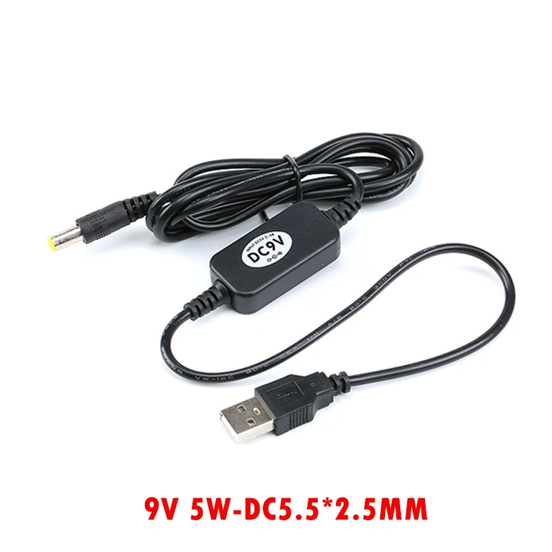 Câble USB 5V à 9V/12V, 1A, 2.1x5.5mm, Convertisseur, Avec Coordinateur