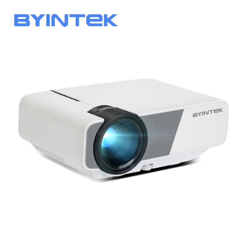Мини-проектор BYINTEK K1plus светодиодный портативный домашний кинотеатр HD проводной