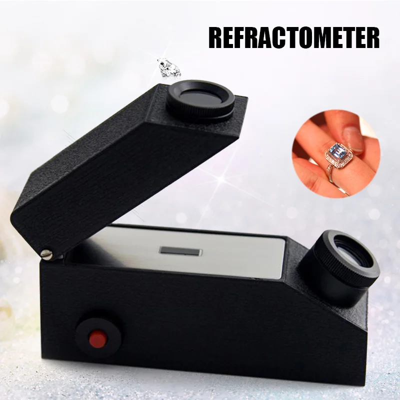 

New Gem Instrument Gem Tool Refractometer Diamond Detector External with Light Source Measurement range 1.30-1.81RI NE