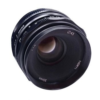 

Hot NEWYI 35mm F/1.6 Manual Focus MF Prime Lens for for Canon EOS M, M2, M3, M5, M6, M10, M100