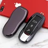 Colorful New Soft TPU Car Key Case Cover For Porsche Cayenne Macan 911 Boxster Cayman Panamera Remote Shell keychain Accessories ► Photo 2/6