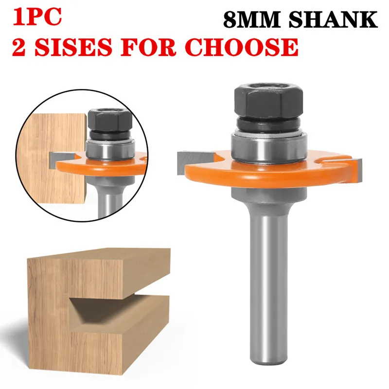 1pc 8mm Shank "t" Type Biscuit Joint Slot Wood Milling Cutters Jointing