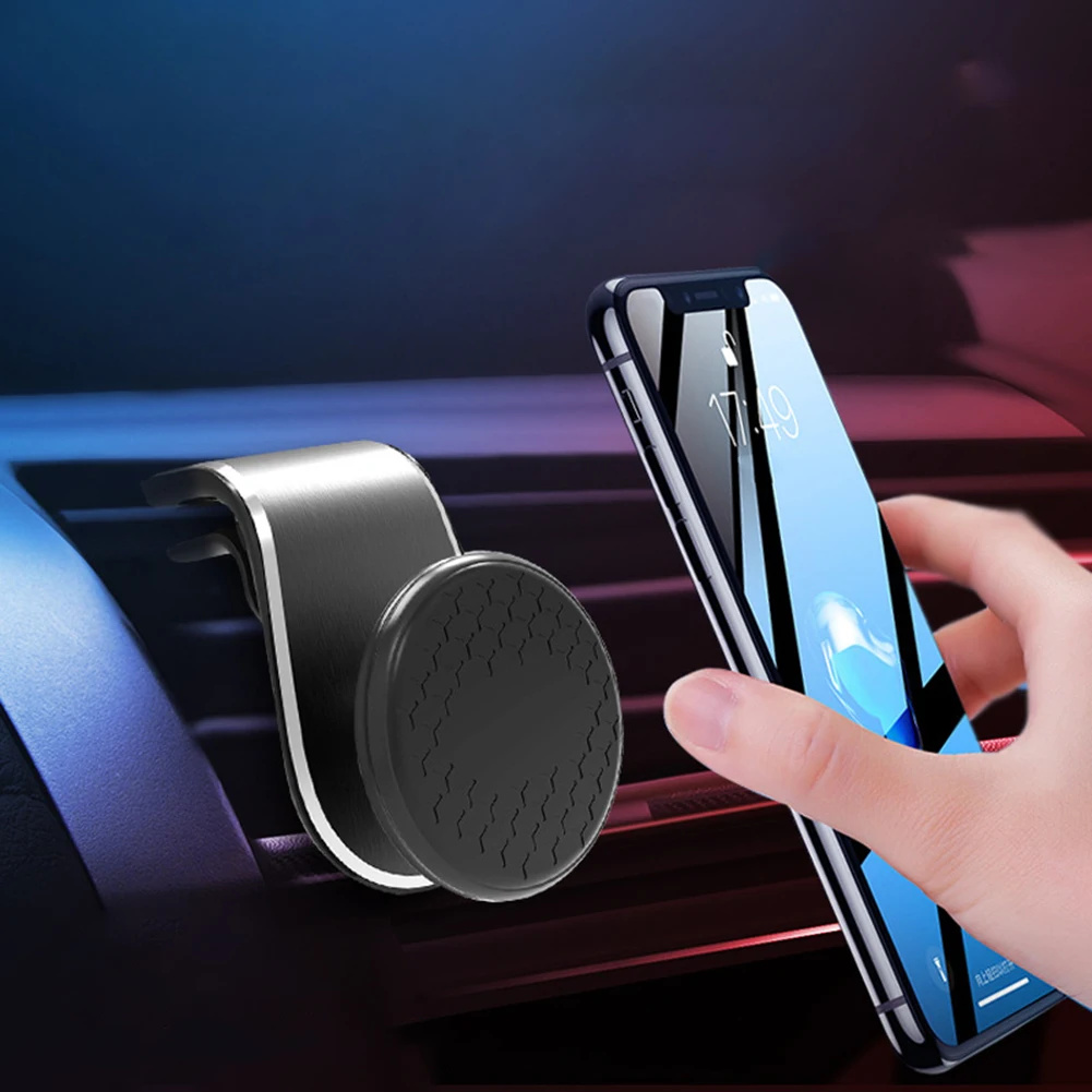 

Magnetic Car Anti-slip Holder 360 ° Rotating Metal Base Universal Mobile Phone Navigation Bracket For Car Mobile Phone Holder