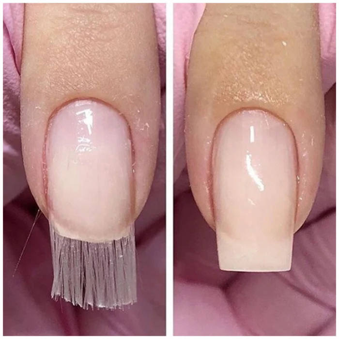 Стекловолокно наращивание ногтей набор с пинцетом папка с зажимом для наращивания ногтей Маникюрный Инструмент JS11