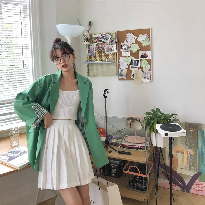 

Korean-style New Style Small Suit Coat Women's Tennis Red New Style JK Suit Casual Loose-Fit Jacket