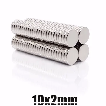 

10/20/50/100pcs 10x2mm Super Powerful Strong Bulk Round NdFeB Neodymium Disc Magnets Dia 10mm x 2mm N35 Rare Earth Magnet 10*2