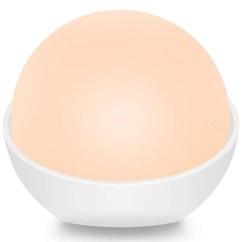 

Silicone Night Lights for Kids, Press Lamp Dimmable Rgb Eight Colors+Three Gear Brightness Baby Nightlight Built-In 1500Mah Ba