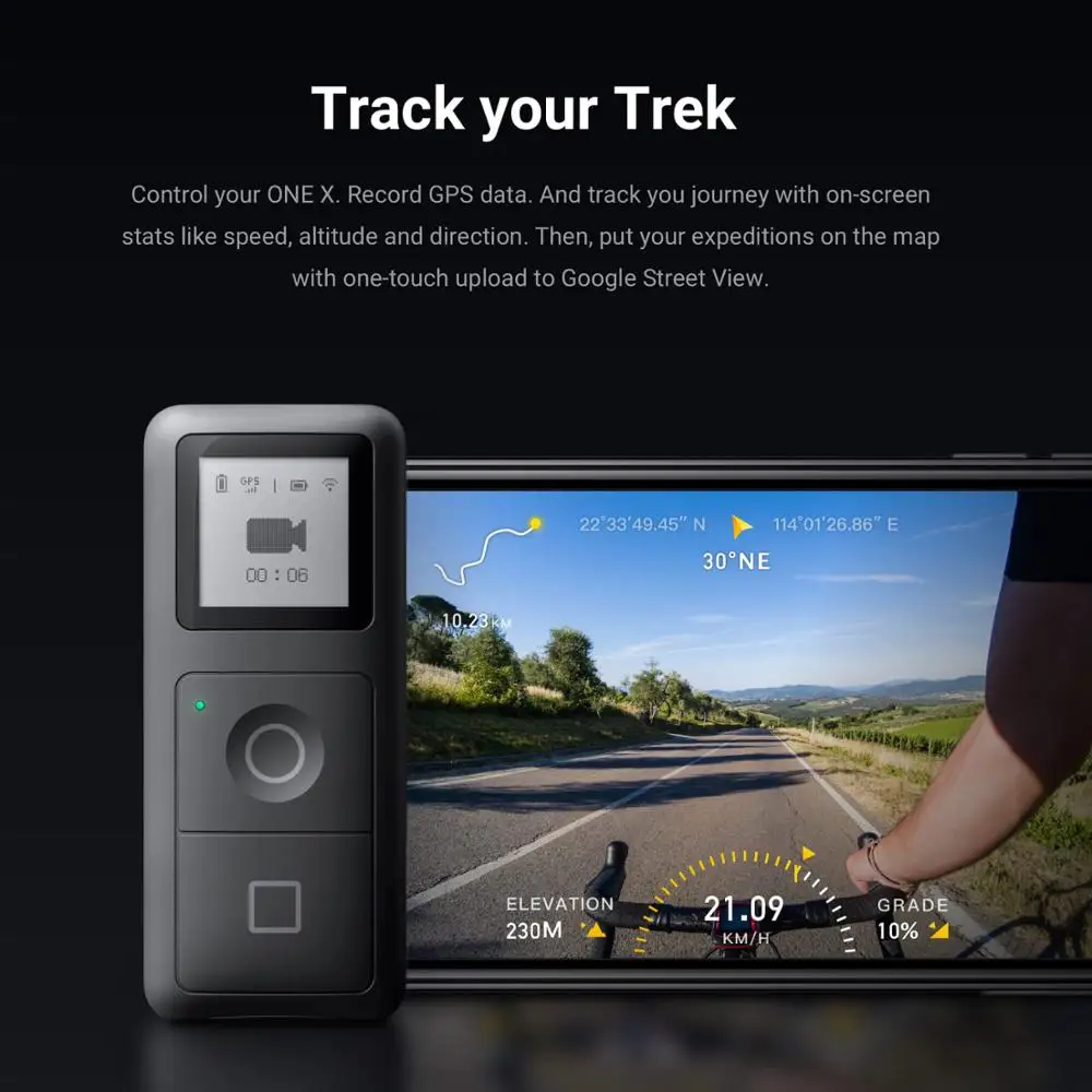 Insta360 ONE X gps умный пульт дистанционного управления для экшн-камеры VR 360 Insta 360 ONE X панорамная камера