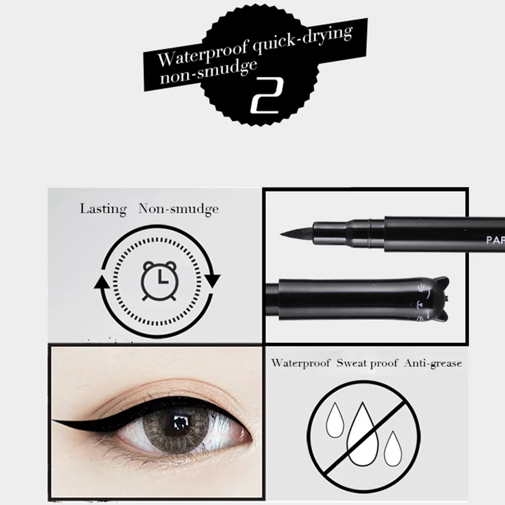 Sexy Cat Black Waterproof Liquid Eyeliner Make Up Beauty Comestics Long-lasting Eye Liner Pencil Makeup Tools Cosmetics