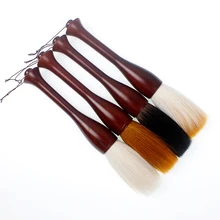 Очень большой каллиграфии кисти кисть, китайская кисть ручка с цельным деревянная подставка для ручек китайского картина с изображением куплета рисующей щетки Tinta Китай(материк