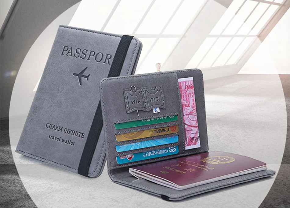 Passport Cover, Leather Passport Holder, RFID Passport Holder, Passport Holder Wallet, Passport Book Cover, Protective Passport Cover, Leather Passport Case, Multi Passport Holder