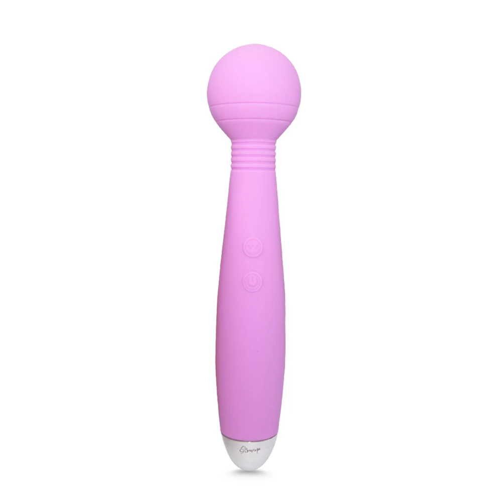 Волшебная палочка для массажа тела, шеи, талии, облегчение боли, Вибрирующая Массажная палочка, USB зарядка, AV палочка, массажер, G точка, игрушки для взрослых для женщин - Цвет: Pink