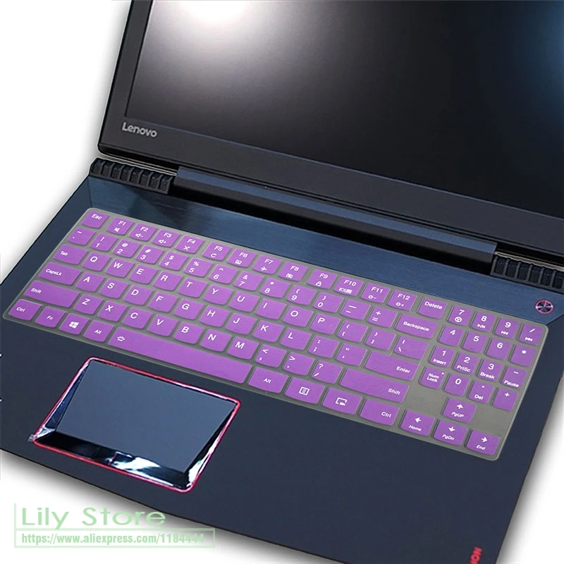 Силиконовый чехол-клавиатура для 15," lenovo Legion Y530 Y540 Y545 Y7000 Y7000P, 17,3" Legion Y730 Y740 для игрового ноутбука - Цвет: purple