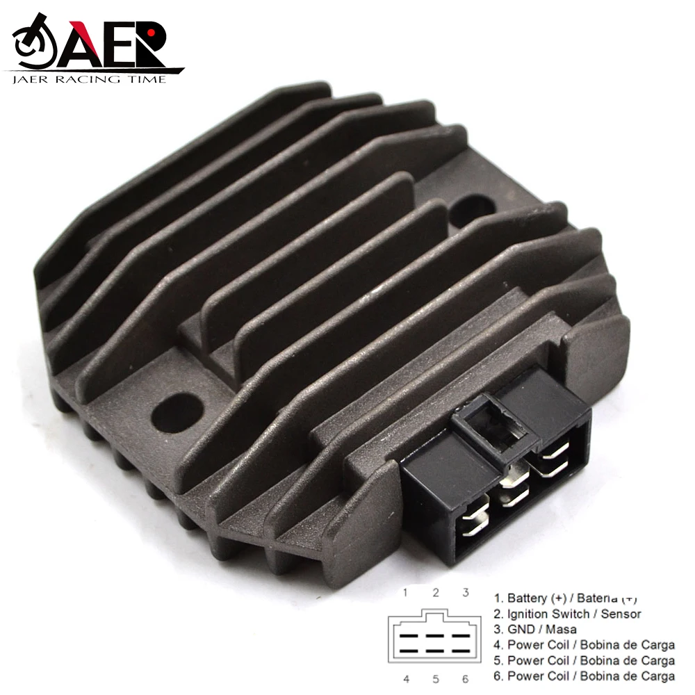 JAER Motorcycle Voltage Regulator Rectifier for Kawasaki ZX6R ZZR600 ZX600D ZXR400 H1/H2 ZZR600D VN750 GPX600 R VN1500 A6-A13 |