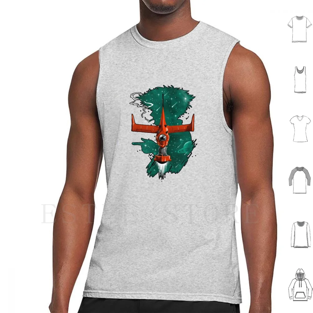 Spike Canotte Gilet Cotone Cowboy Bebop Anime Bebop Cowboy Manga Space Spike Space Cowboy Spike Spiegel Faye Jet Estetico