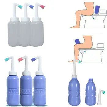 

1pc 450/400ml Empty Bidet Bottle Handheld Portable Travel Toilet Hand Spray Seat Water Tool