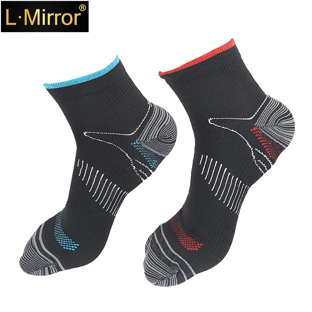 L.Mirror 1Pair Compression Socks Men Best Graduated Athletic Fit Running, Shin Splints, Flight Travel Boost Stamina Circulation L.Mirror 1Pair Compression Socks Men Best Graduated Athletic Fit Running, Shin Splints, Flight Travel Boost Stamina Circulation