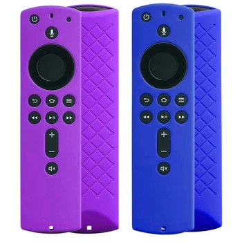 

2 Pack Protective Silicone Case for Fire TV Stick 4K, Fire TV Stick (2Nd Gen), Fire TV (3Rd Gen) (Purple+Blue)
