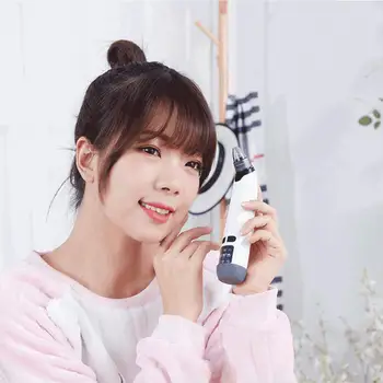 

Black Head Cleaner Facial Cleaning Blackhead Removal Equipment LED Display 4 Replacement Heads 3 Levels Fast Fashion Effective