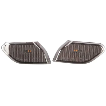 

2 Pcs LED Side Marker Lights for Jeep Wrangler JL 2018 2019,Smoke Lens Amber Front Fender Lamps