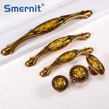 

Vintage Door Handles Retro Bronze Kitchen Cabinet Knobs and Handles Furniture Wardrobe Cupboard Handle Closet Drawer Knobs Pulls