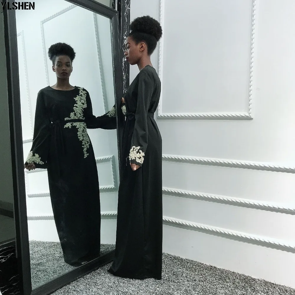 2020 Eid Mubarak Abaya Dubai Muslim Dress Women Embroidery Ramadan Robe Kaftan Islamic Clothing African Dresses Abayas for Women 33