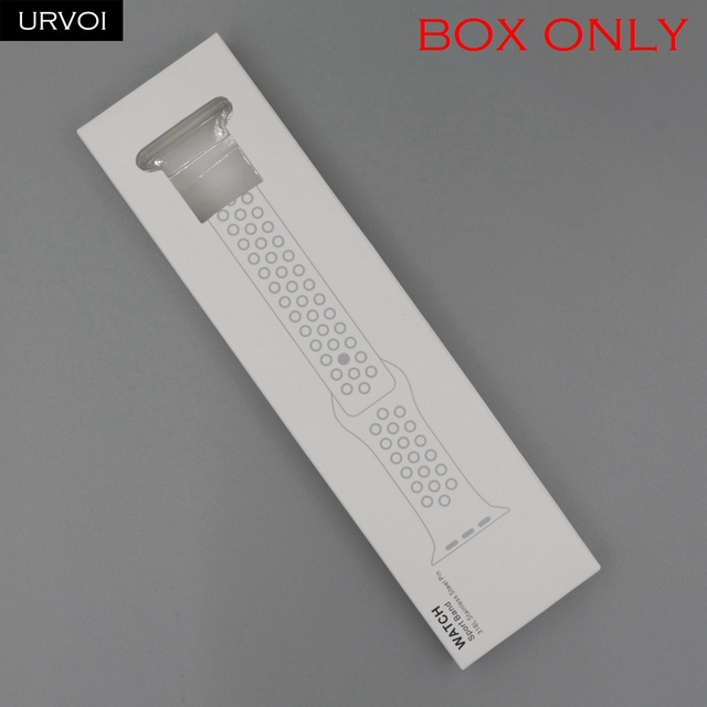 retails sale box for Apple Watch milanese loop sport loop silicone band paper box with plastic inner 3 pcs gift packaging