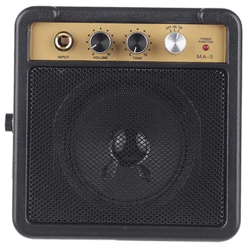 

Electric Amplifier for Guitar Amp Speaker 5W with 6.35mm Input 1/4 Inch Headphone Output Supports Volume Tone Adjustment