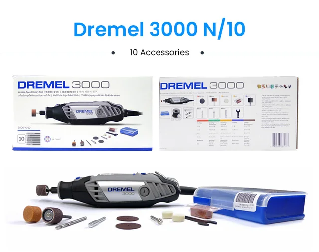 Dremel 3000 1/26 Variable Speed Rotary Tool Kit Electric Grinder 1  Attachment 26 Accessories 6 Gears 10000-32000 RPM 120W 220V - AliExpress