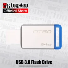Kingston DT50 USB 3,0 USB флеш-накопитель 16 ГБ флеш-накопитель 128 ГБ 32 ГБ флеш-накопитель 64 Гб металлическая ручка-накопитель DT104 USB2.0 карта памяти U