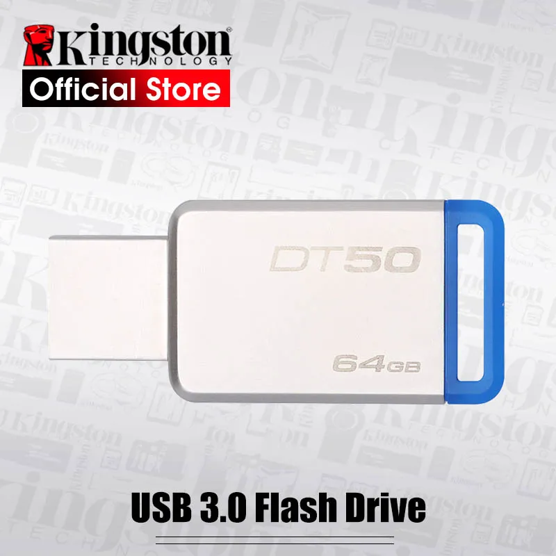 USB флеш накопитель Kingston DT50 3 0 16 ГБ Pendrive 128 32 64 металлические накопители DT104 2 U