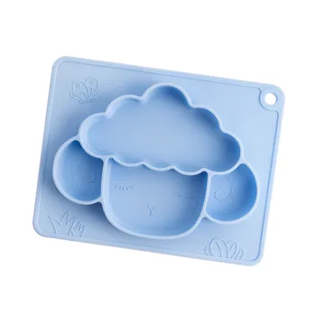 

Feeding Bowl Baby Dinner Plate Hanging Cute Cartoon Soft Silicone Microwave Strong Suction Portable Toddler Non Toxic Anti Slip