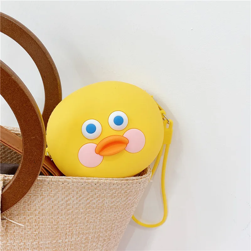 purse Горячая Kawaii Мультфильм Дамбо дети силиконовые кошельки для монет кошелек дети девочка Женщины для подарка Леди деньги ключ сумка гарнитура сумка - Цвет: purse
