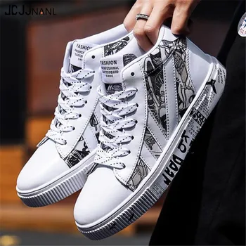 

New men's shoes trend spring and autumn canvas shoes casual men's movement board large size shoes Sneakers tide shoes