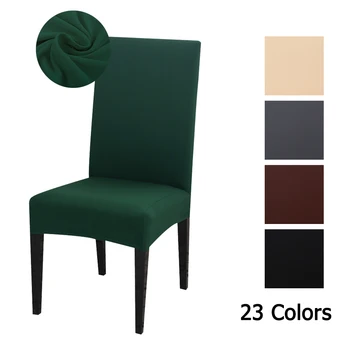 

Dining Chair Cover Jacquard Spandex Protective Cover Case Stretch Kitchen Chair Seat Hotel Banquet Elasticity 1/4/6 Pieces
