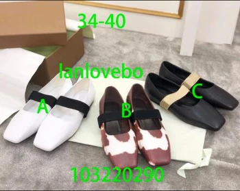 

Luxury brand new leather elastic flat ballet shoes wild square toe shoes fashion women's shoes