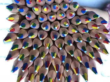 

50pc/set 4 in 1 color Pencil Rainbow Coloured Drawing Pencil Art Supplies paniting set Painting Handbook draw set kids gift